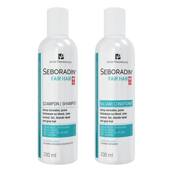 Zestaw do włosów jasnych Seboradin FAIR HAIR szampon 200ml + odżywka 200ml
