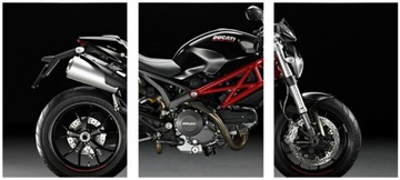 3x OBRAZ NA ŚCIANĘ DUCATI MONSTER TRYPTYK 30x40