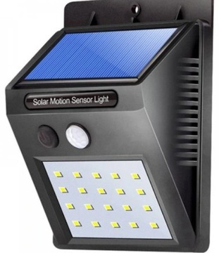 LAMPA SOLARNA ULICZNA Z CZUJNIKIEM ZMIERZCHU RUCHU