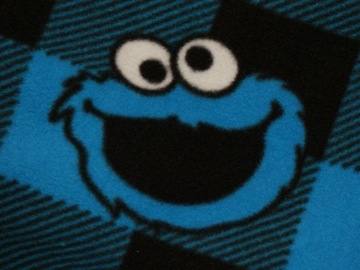 Cookie Monster Ulica Sezamkowa ONESIE kombinezon męski piżama polar M