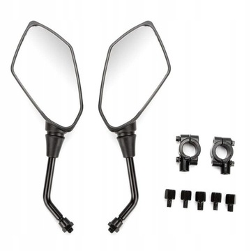 LUSTERKA MOTOCYKLOWE DO SKUTERA MOTOCYKLKA QUADA M10 OBEJMY REDUKCJE ATEST