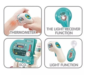 Доктор установил медицинскую тележку для детей