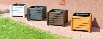ДЕРЕВЯННЫЙ САДОВЫЙ ЦВЕТОЧНЫЙ ВАЗ 60x38x30 КОРИЧНЕВЫЙ