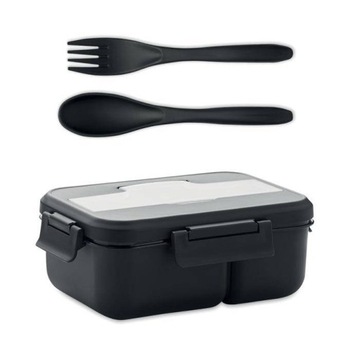 LUNCHBOX 1000 ml POJEMNIK na śniadanie + sztućce