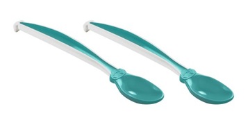 THERMOBABY Łyżeczki Plastikowe Miękkie Szmaragd x2