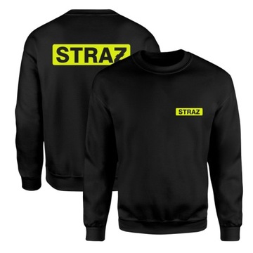 BLUZA STRAŻ POŻARNA Z NADRUKIEM FLUO OSP PSP STRAŻACKA ROZMIAR M