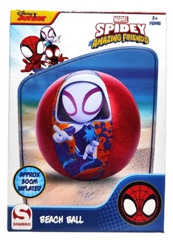 DMUCHANA PIŁKA PLAŻOWA 30 CM SPIDEY SPIDERMAN NA PLAŻĘ BASEN DO OGRODU