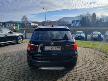 BMW X3 F25 SUV 2.0 20d 190KM 2016 BMW X3 Krajówka, lakier oryginalny 100%, zdjęcie 6