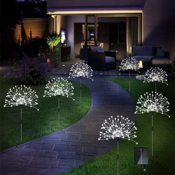 4X СОЛНЕЧНАЯ ЛАМПА ДЛЯ УКРАШЕНИЯ САДА ОДУВШИНКИ 120 LED