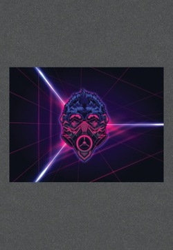 MASKA STREETWEAR TECHWEAR BAWEŁNIANA LED NEON PL