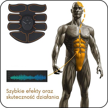 HIT ELEKTROSTYMULATOR MIĘŚNI BRZUCHA NÓG UD RAMION