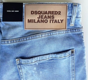 -65% DSQUARED2 COOL GUY JEAN S74LB1063 oryginalne spodnie jeansy 52 (36)