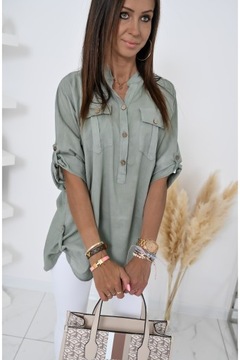 ЛЕГКАЯ РУБАШКА НА ПОЛОВИНЕ МОЛНИИ ALLORA! ВЗ.1