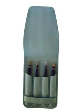 НАБОР СТАЛЬНЫХ НАПИСКОВ ДЛЯ УКЛАДКИ РЕСНИЦ И БРОВЕЙ 4 ШТ. + ФУТЛЯР