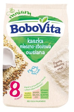 BoboVita Kaszka Mleczno - Zbożowa Owsiana 230g 8m+