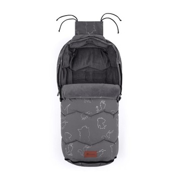 PETITE&MARS Śpiworek zimowy Warmy 4w1 Grey
