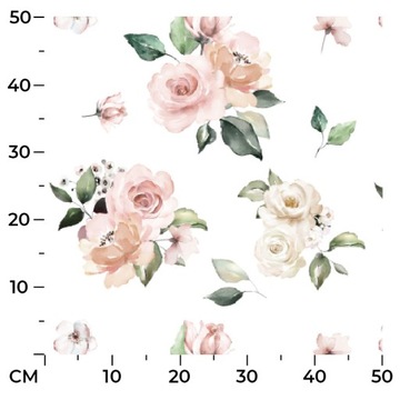 МАТЕРИАЛ ТКАНИ LANOSA ДЕКОРАТИВНЫЕ ЦВЕТЫ 140 СМ