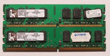 Pamięć 4GB (2x2GB) DDR2 PC2-5300 667MHz KINGSTON