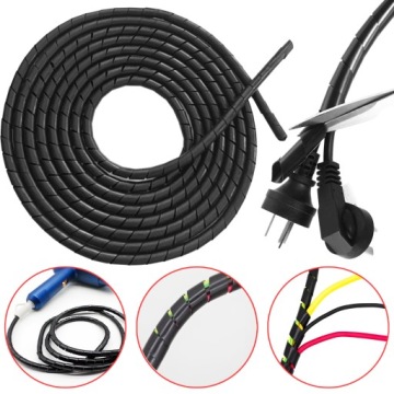 OSŁONA KABLI - OWIJKA SPIRALNA 4mm SZEROKA 5mb