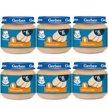 Gerber Delikatny indyk po 6 miesiącu 6x80g