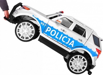 ЭЛЕКТРОМОБИЛЬ ВНЕДОРОЖНИК ПОЛИЦИЯ 12В 2x45ВТ СИРЕНА МЕГАФОН