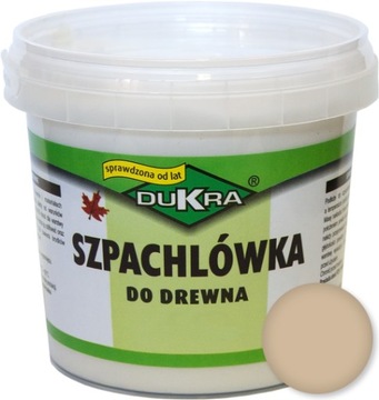 Szpachlówka do drewna szpachla Dukra 1,5kg DĄB NATURALNY