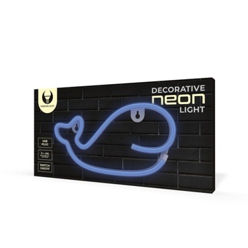 Neon LED WIELORYB Nieb. Baterie USB Forever Light