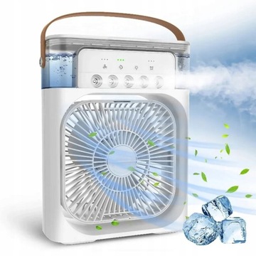 DESK FAN, FLOOR STANDING FAN WITH WATER TANK, LED COLOR
