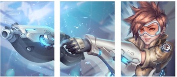 3x OBRAZ NA ŚCIANĘ OVERWATCH ROZMIAR 30x40