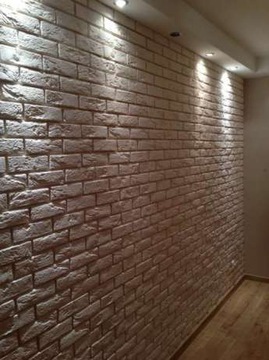 PŁYTKI GIPSOWE IMITACJA CEGŁY PŁYTK CEGLANA BIAŁA CEGŁA GIPSOWA KAMIEŃ 3D