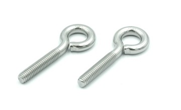 9099 A2 M4X10 ŚRUBA OCZKOWA NACIĄGOWA NIERDZEWNA WKRĘT HAK INOX kpl (2sz)