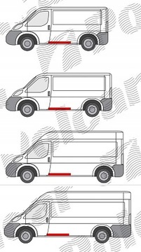 CITROEN JUMPER РЕМОНТ БОКОВОЙ ОБЛИЦОВКИ, ЛЕВЫЙ ПОРОГ