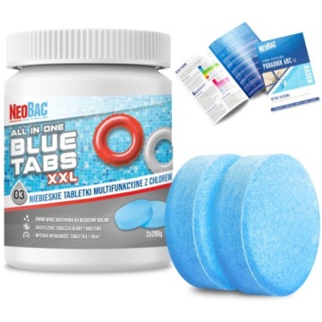 CHLOR do BASENU SPA Niebieskie Tabletki do BASENU Multi All in One BLUE XXL