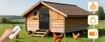 АВТОМАТИЧЕСКАЯ ДВЕРЬ ПТИЧНИКА С ДАТЧИКОМ СВЕТА ПРИВЕЛО ДИСПЛЕЙ ДИСТАНЦИОННОГО УПРАВЛЕНИЯ