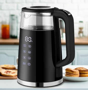 ЭЛЕКТРИЧЕСКИЙ ЧАЙНИК РЕГУЛИРОВАНИЕ ТЕМПЕРАТУРЫ ЦИФРОВОЙ 40°C - 100°C 1,7 л 2200 Вт