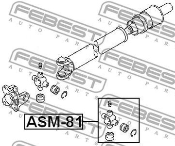 СОЕДИНЕНИЕ ПРИВОДНОГО ВАЛА ASM-81 FEBEST MITSUBISHI
