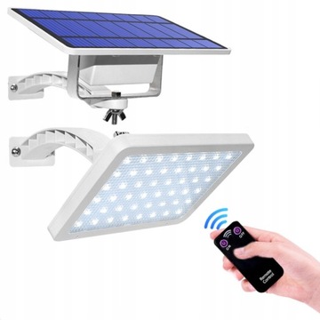 LAMPA SOLARNA ULICZNA LATARNIA LED 48LED PILOT