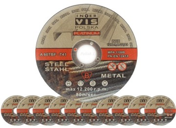 Tarcza do cięcia metalu stali InterVis INOX 125x1