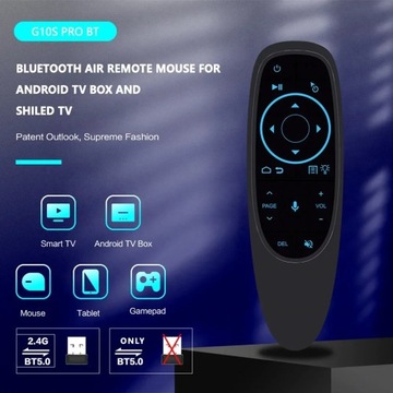 Мини-пульт дистанционного управления AIR Mouse SMART TV PC G10S Pro BT и голосовая мышь с подсветкой 2,4G
