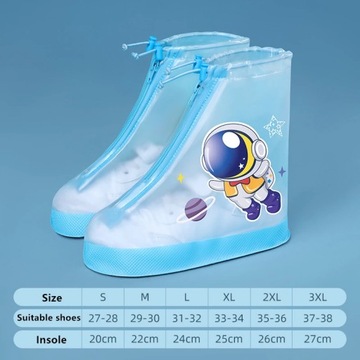 Children Waterproof Shoe Cover Adjustable Reusable Rain Boot Cover