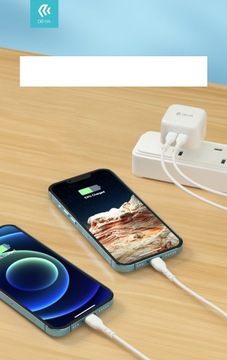 Быстрое двойное зарядное устройство type C type-C USB-C x 2 PD QC 3.0 35 Вт для iPhone