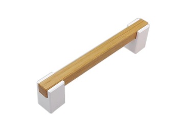 Uchwyt meblowy drewniany dębowy Reling dł. 212mm roz. 192mm