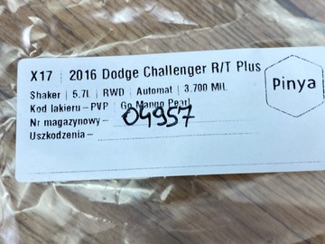 LAMPA DVEŘE DODGE CHALLENGER 2015+ USA