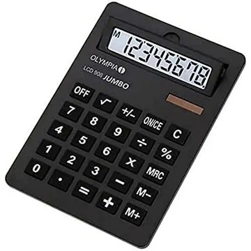 Olympia Kalkulator LCD - 908, czarny: Wydajny i st