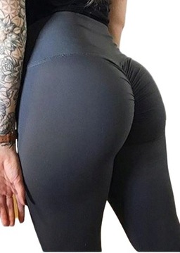 LEGGINSY Z MARSZCZENIEM NA POŚLADKACH PUSH M/L