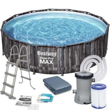BASEN OGRODOWY STELAŻOWY 427x107 cm BESTWAY 11w1