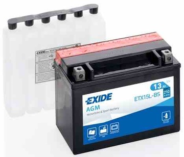 AKUMULATOR EXIDE YTX15L-BS / ETX15L-BS 13Ah AGM