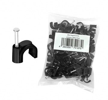ARLI Mocowanie uchwyt do Kabla 12mm CZARNE 100szt