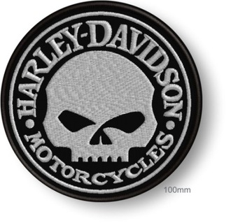 NASZYWKA termo HARLEY DAVIDSON czaszka 100mm hit!