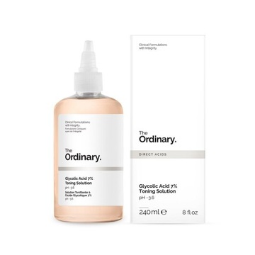 The Ordinary, Glycolic Acid 7% Toning Solution, Tonik Peelingujący z 7% Kwa